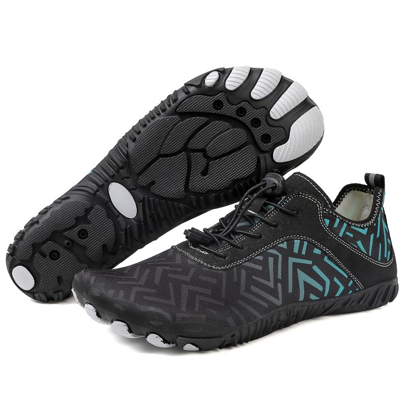 Модные мужские водные туфли для босиком, удобные пляжные туфли, быстросохнущие, дышащие спортивные сандалии для пешего туризма, обувь для тренировок на открытом воздухе, пара 36-46