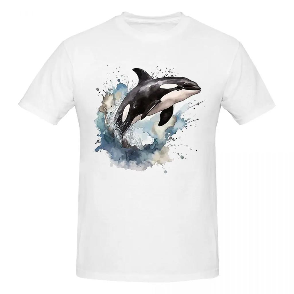 Orca Aquatic Sea Ocean Top Tees Killer Whale 100 Cotton Tshirt Unisexsoversized T Shirts Unisex Crew Neck Short Sleeve S6xl