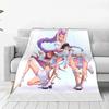 Kpop Охотники на демонов Huntrix & Saja Boys Одеяло Супер Теплое Удобное Плюшевое Одеяло-Плед Ребенок Домашний Декор Фланель Покрывало для Кровати