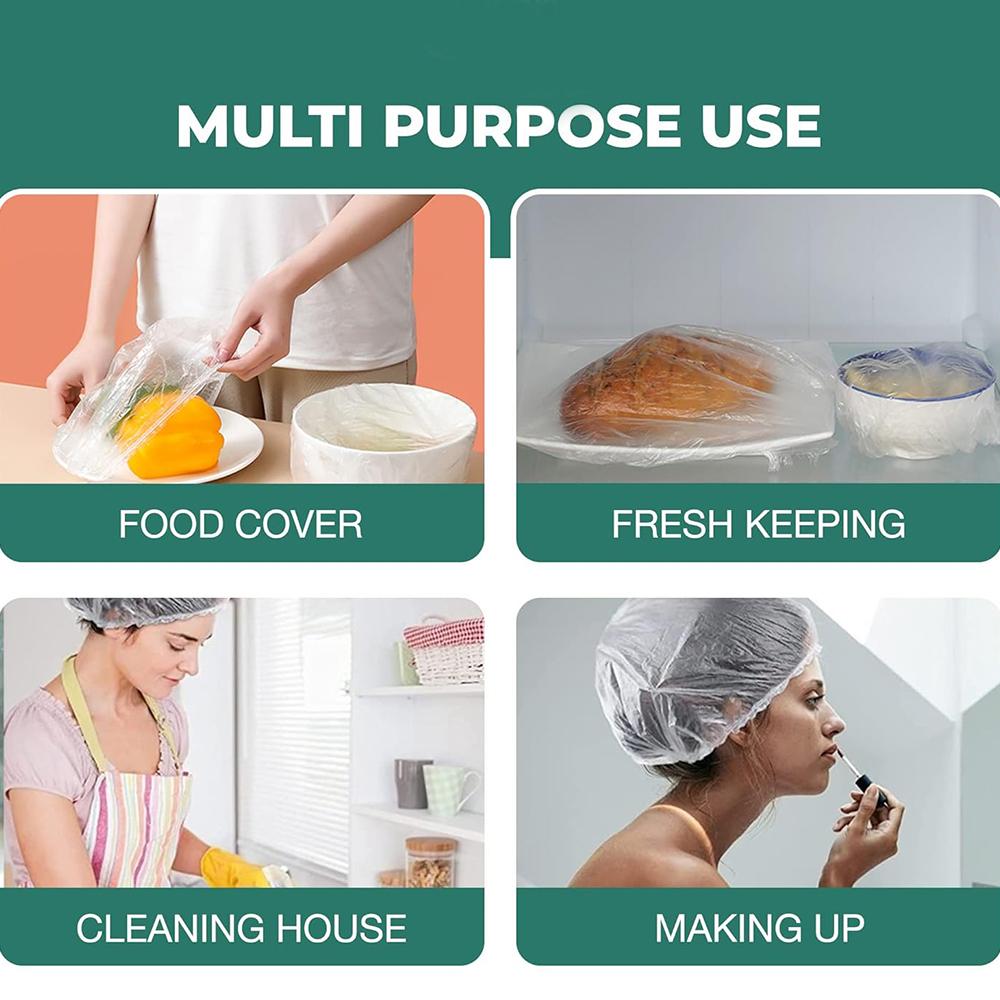 100pcs Disposable Shower Caps For Bath, Hair Treatment, Conditioning