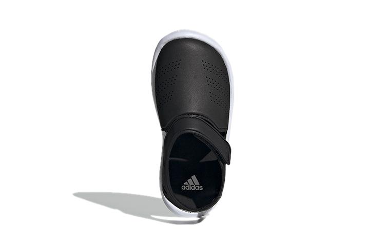 adidas Fortaswim Сандалии детские полосатые Черно-белые Для детей 3-7 лет FW6048
