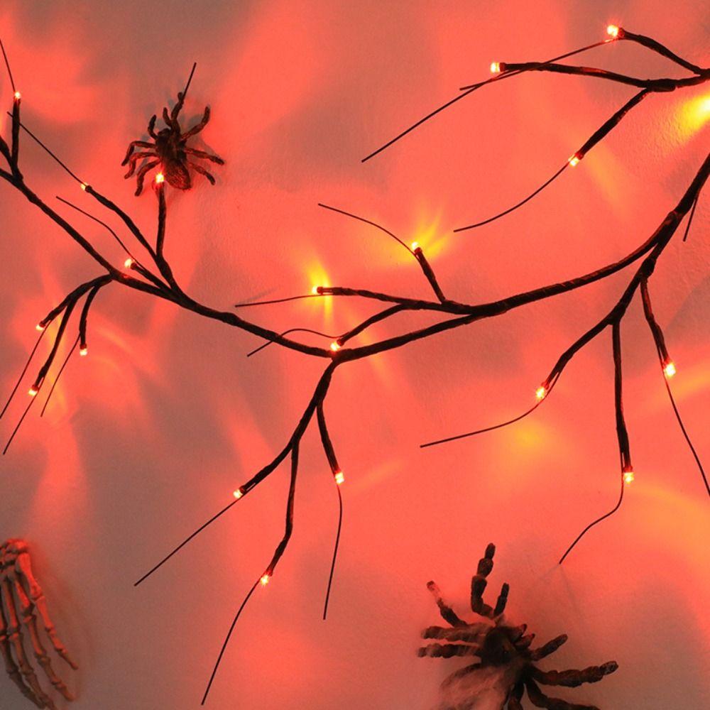 Scary Atmosphere Halloween Ghost Festival Lighting Bat Twig Lights Spooky Decorations