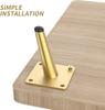 4-inch Brushed Gold Furniture Replacement Legs Suitable for Coffee Tables Modern Minimalist Sofas TV Cabinets Chairs and Footstools 4PCS