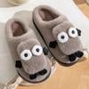 Fashion Winter New Fulffy Fur Slippers Women Shoes Cute Cartoon Slippers Woman Soft Comfortable Plush Slides Indoor Cotton Shoes 2024