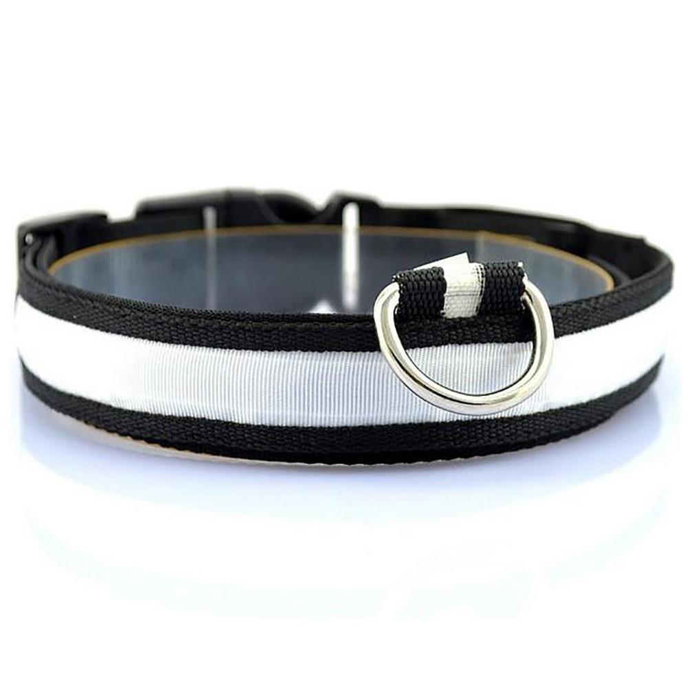 2017 светодиодный нейлоновый светильник для собак, домашних животных, ночное ожерелье, анти-потерянные мигающие блестящие ошейники для собак