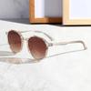 Fashion Vintage Simple Sunglasses Round Frame Polarized Anti-Ultraviolet Uv400 Protection Casual Sunglasses For Unisex Eyewear