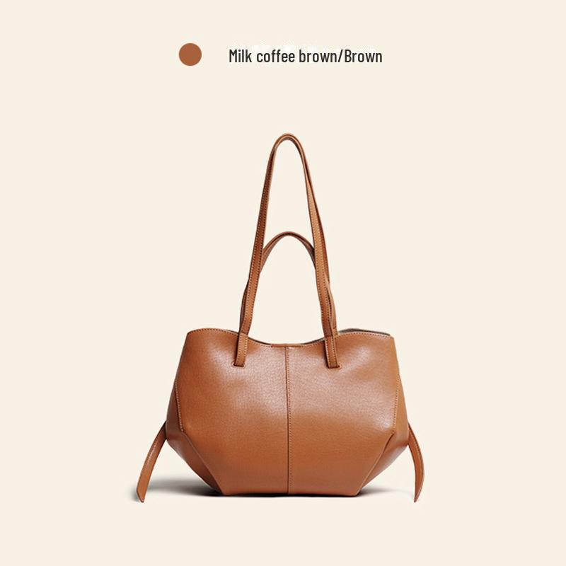 2024 Осень Натуральная Кожа Большая Вместительная Женская Сумка Через Плечо