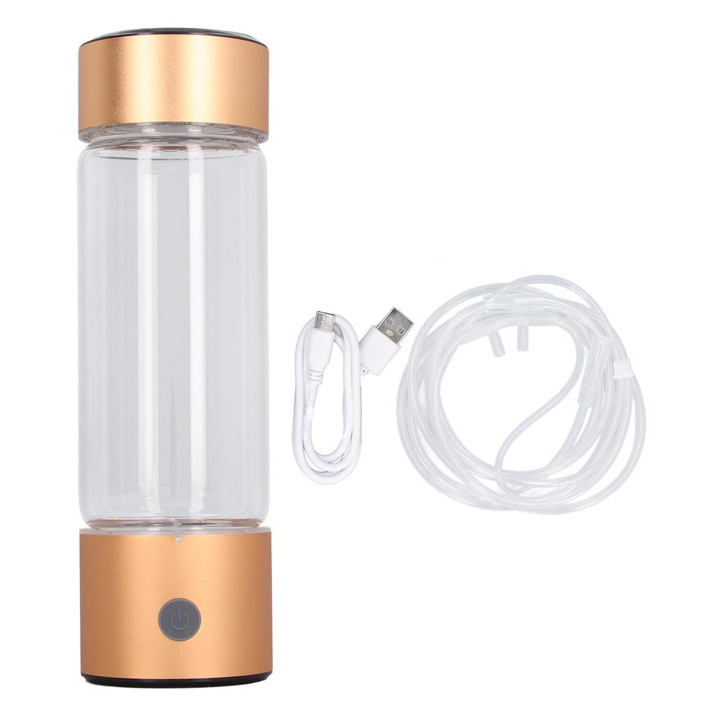 Hydrogen Water Generator 410ml 1200 To 1400ppb Hydrogen Rich Water Cup with Nasal Inhalation Hose