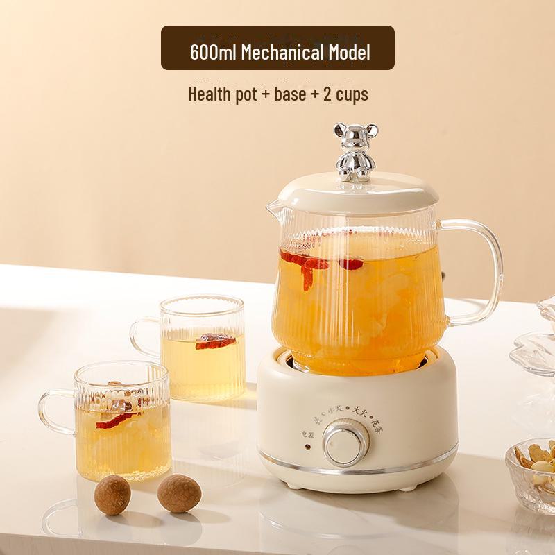 "Multi-functional Glass Tea Maker Kettle for Home and Office - Small Electric Flower Teapot Gift"