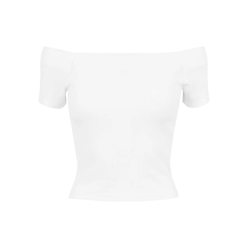 Urban Classics Womens/Ladies Ribbed Off Shoulder T-Shirt