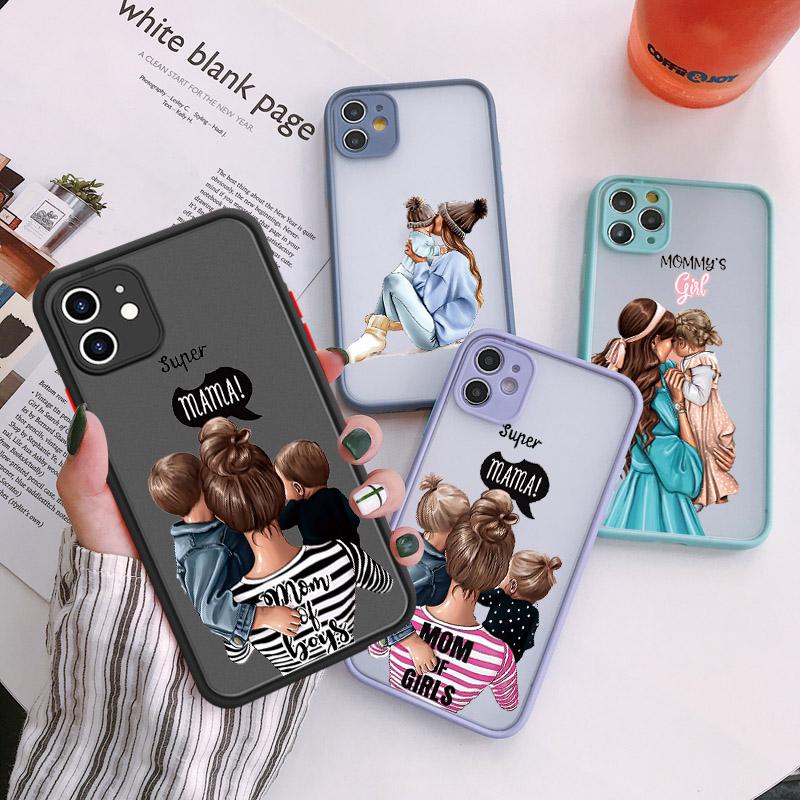 Чехол для телефона «Супермама» для iphone 12 SE2020 Девочка Модный Семейный чехол для Iphone 11 13 14 15 Pro Max X XS XR 7 8 Plus