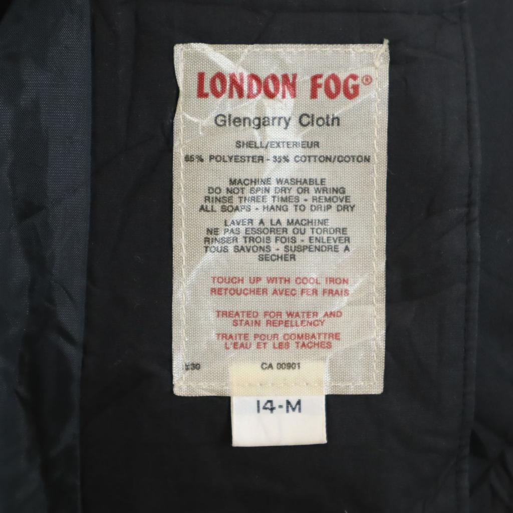 LONDON FOG Винтажное пальто-воротник из нержавеющей стали 80-х годов M черное Женское Б/У