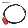 Universal Tail Warning Light Plastic Electric Scooter Rear Mudguard Light  for ZT3 G2 G30