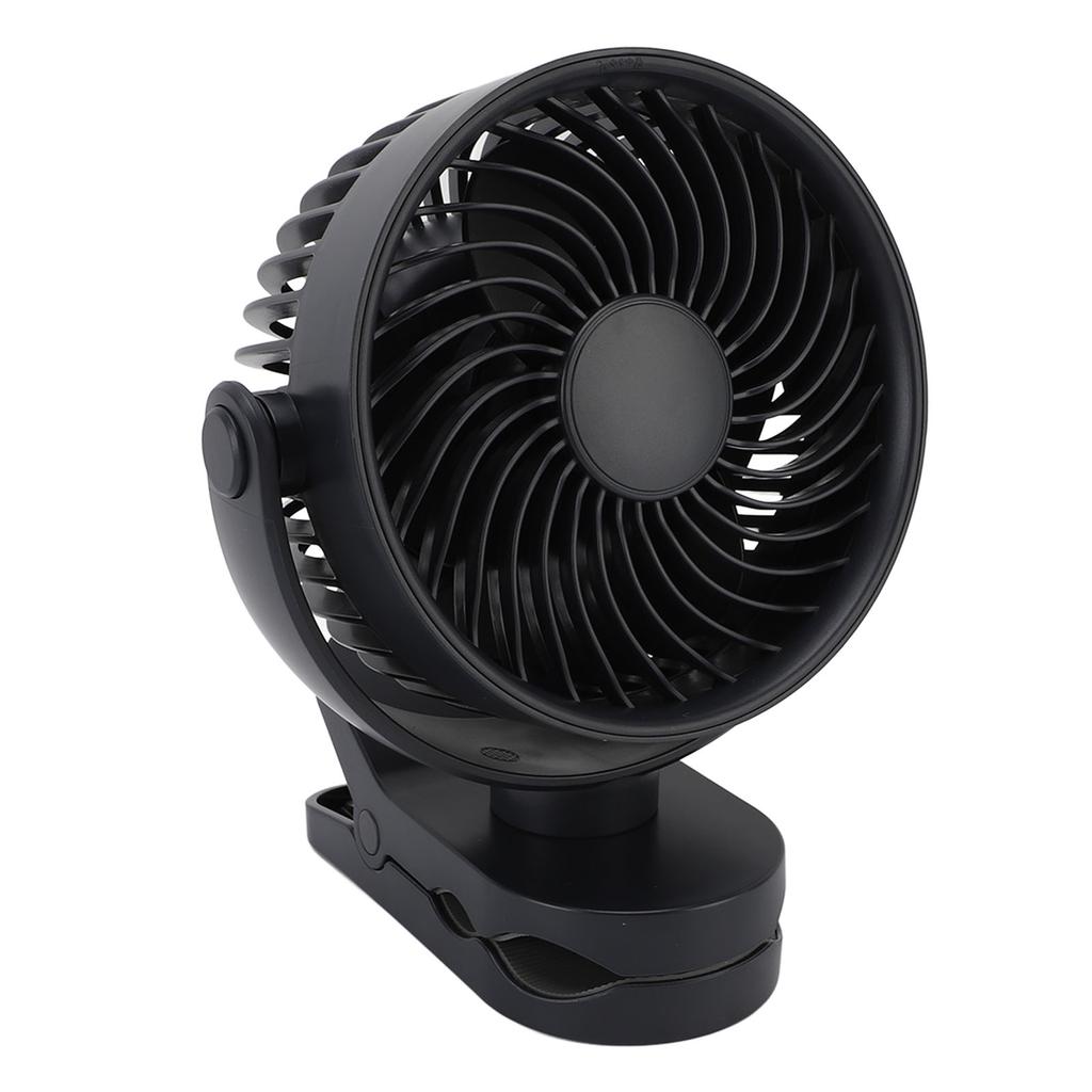 Clip On Fan USB Rechargeable Quiet 360 Degrees  Rotatable Small Fan with Clip for Daily Use Beach Camping