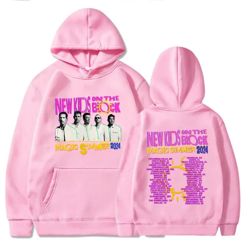 Женская уличная одежда Roupas Femininas Поп-музыкальная группа NKOTB-B Пуловеры The Magic Summer Tour 2024 Толстовки с длинным рукавом Графическая толстовка