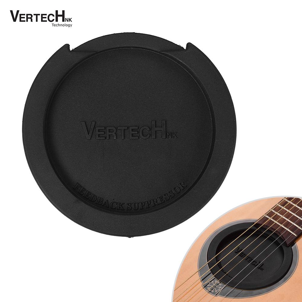 VERTECHnk SM 05 Guitar Soundhole Cover Block Sound Hole Feedback Buffer Black Rubber for EQ Acoustic Folk Guitars