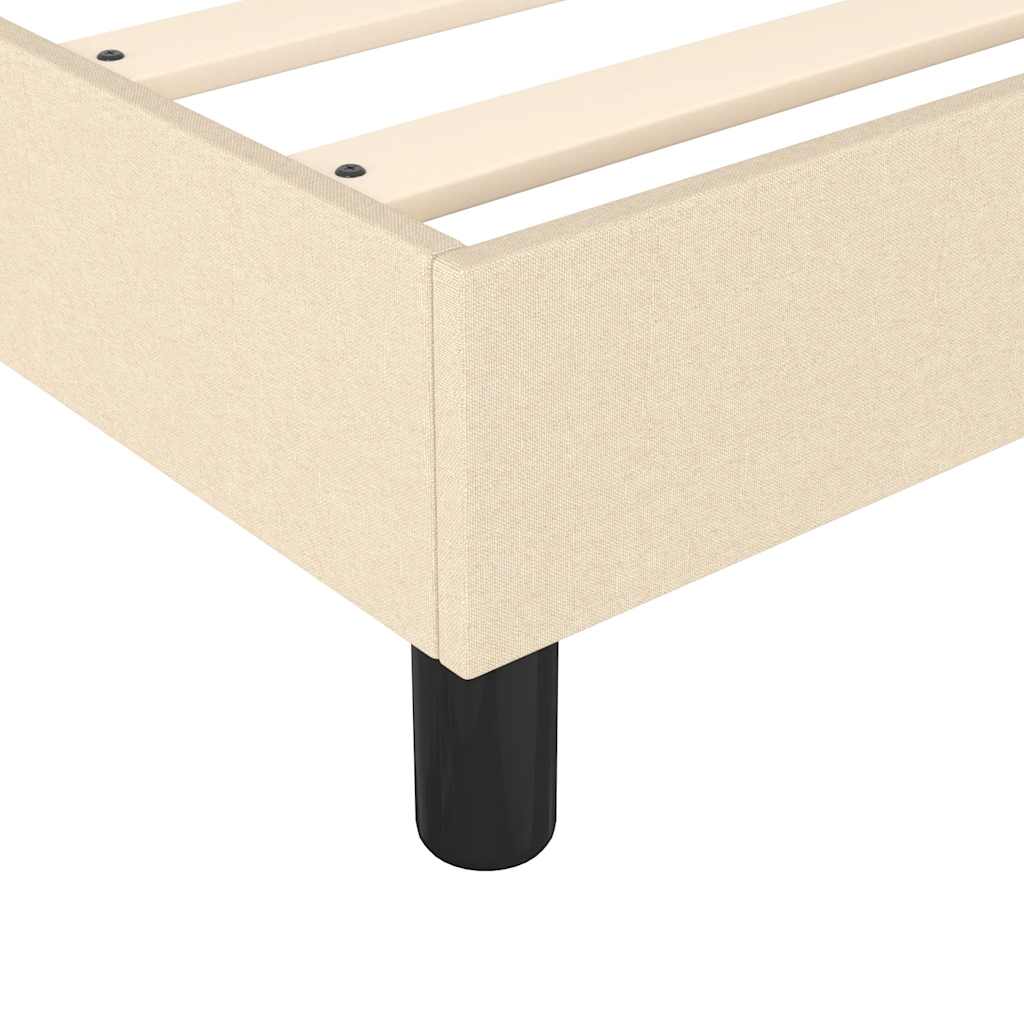 Vidaxl Rama Łóżka Bez Materaca Kremowa 80X200 Cm Tkanina