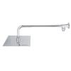G1/2in Thread Wall Mounted Stainless Steel 8in Rainfall Showerhead Top Spray Shower Head Bathroom