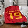 Barcelona Football Fan printed flannel breathable and warm blanket, a stylish home gift, suitable for home, office and bedspread use. 0710a21