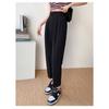 Drainpipe Style High Waisted Loose Fit Trousers for Women