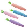 Веревочная морковка Игрушка для кошек Интерактивная игрушка-грызун для кошек Форма морковки Веревочная игрушка для кошек Игрушка для прорезывания зубов у котят Для домашних кошек Кусание Жевание Развлечение