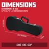 GATOR Hard Case for Ukulele GWE Series Plywood Tolex Laminated Size Black GWE-UKE-SOP (Soprano Compatible) []