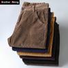 6 Color Men 'S Thick Corduroy Casual Pants Winter New Style Business Fashion Stretch Regular Fit Trousers Male Brand Clothes