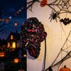 Abstract Face Design Sconce Gothic Resin LED Lamp, Cracked Glow Horror Table USB Style Wall Sculpture Powered Decor for Gaming Room Bar, Spooky Night