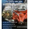 Комплект регулируемого кронштейна генератора из заготовки для Chevy SBC 305 327 350 383 5.0L 5.7L V8 Восьмицилиндровый Длинный водяной насос Полированный алюминий Для Chevy Small
