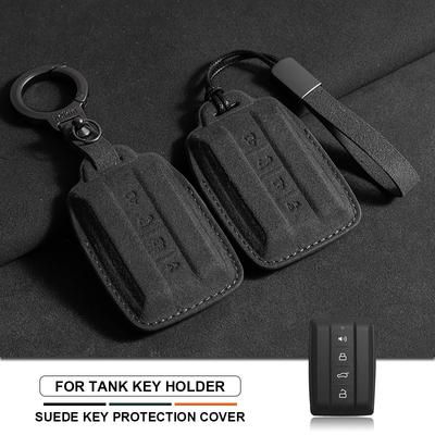 Для Great Wall Gwm Wey Tank 300 400 500 700 Tank300 Tank400 Tank500 Hi4-T Замшевая Кожаная Умная Крышка Чехол Брелок для Автомобильного Пульта ДУ