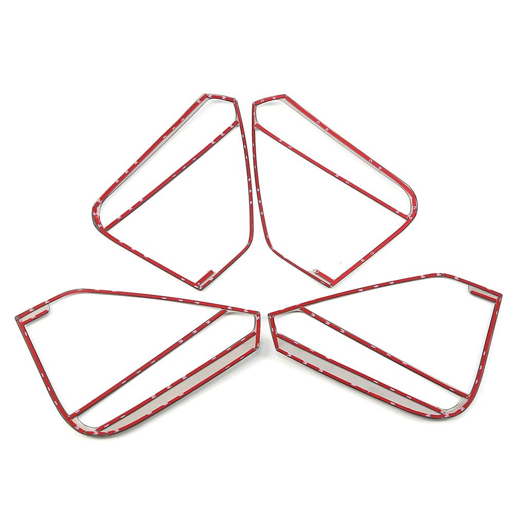 Для Volkswagen VW Tiguan MK2 2017-2019 внутренняя крышка динамика двери аудио кольцо звуковая рамка отделка наклейка из нержавеющей стали