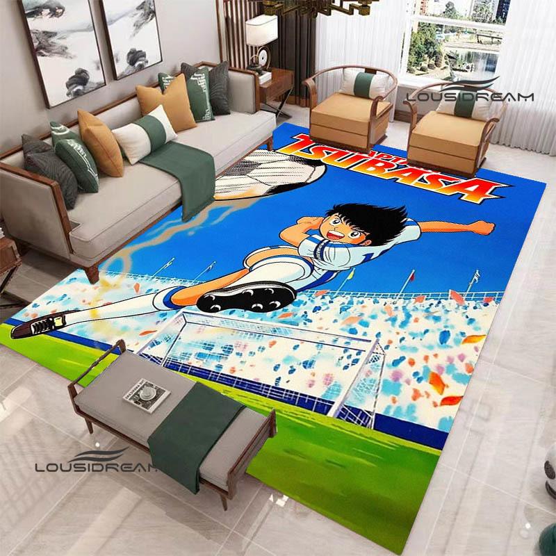 2026 Captain Tsubasa Cartoon carpet living room bedroom carpet balcony bathroom non-slip door mat photography props birthday gift