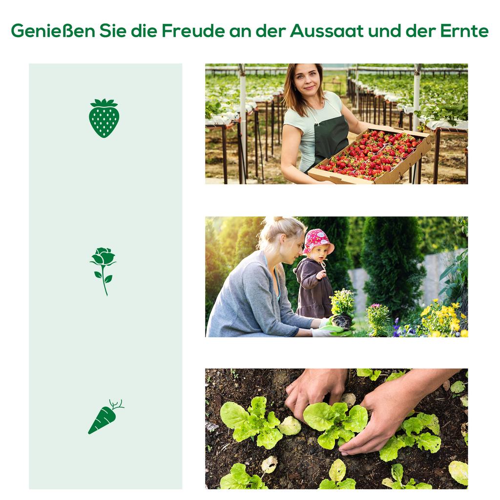 Mini Greenhouse, Portable Tunnel Green House, Green Grow House Steel Frame with 5 Mesh Windows, 3 M, Green