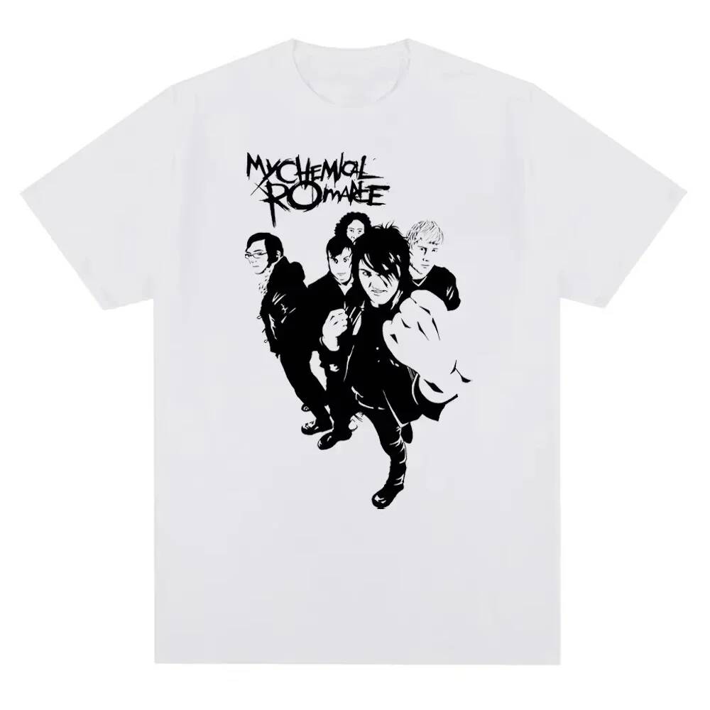 2026 My Chemical RoUnisexce Mcr Band Unisex Women Cotton TShirt Printed T Shirt Casual Short Sleeve Tshirt Streetwear Trend Tee Tops