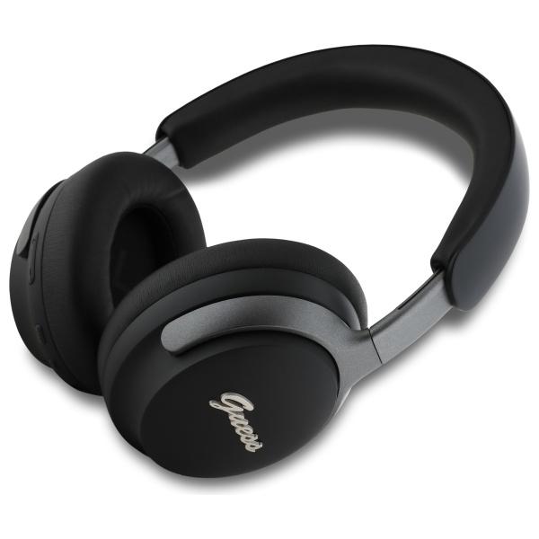 Guess Słuchawki Nauszne Bluetooth Anc    Gubhc22Psfcsmk Czarny/Black Metal Script Logo