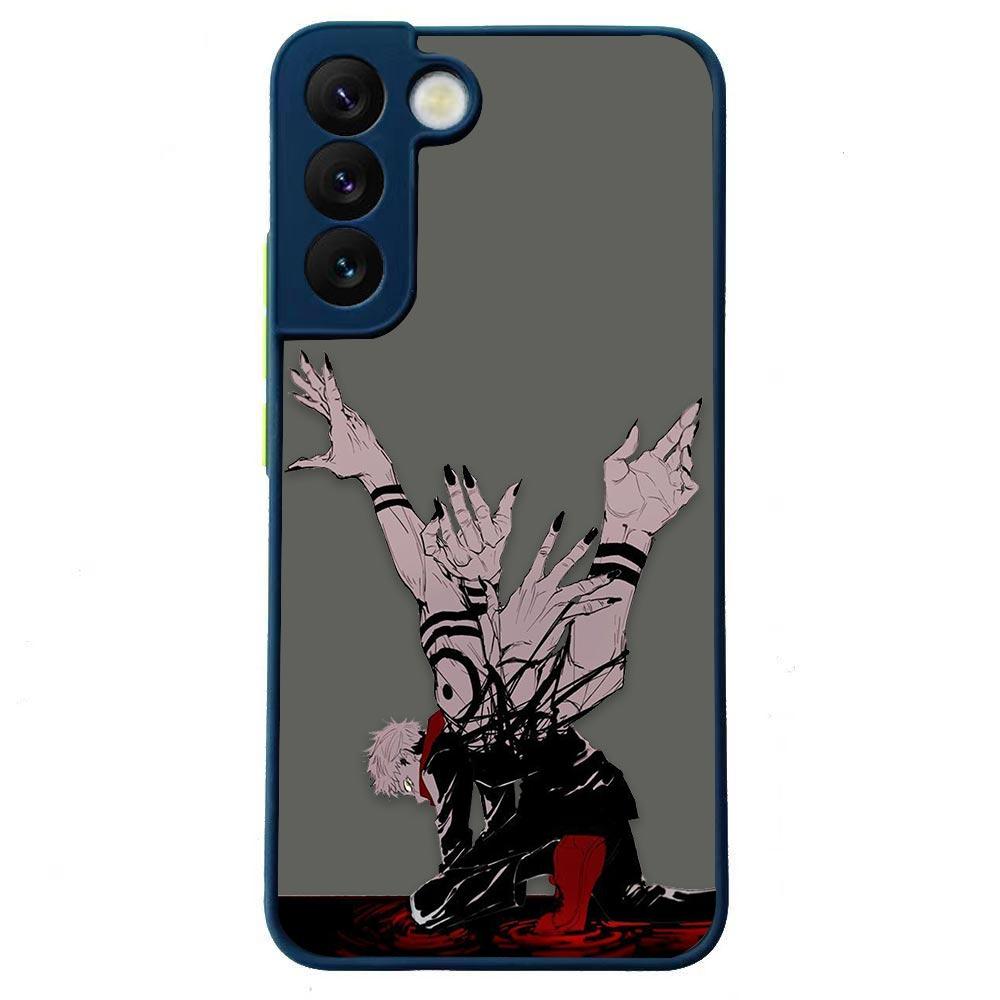 Jujutsu Kaisen Anime Shockproof Matte Case For Samsung Galaxy S22 Ultra S21 S20 FE S10 S9 S8 S10E Lite Plus 5G Shell Funda Cover