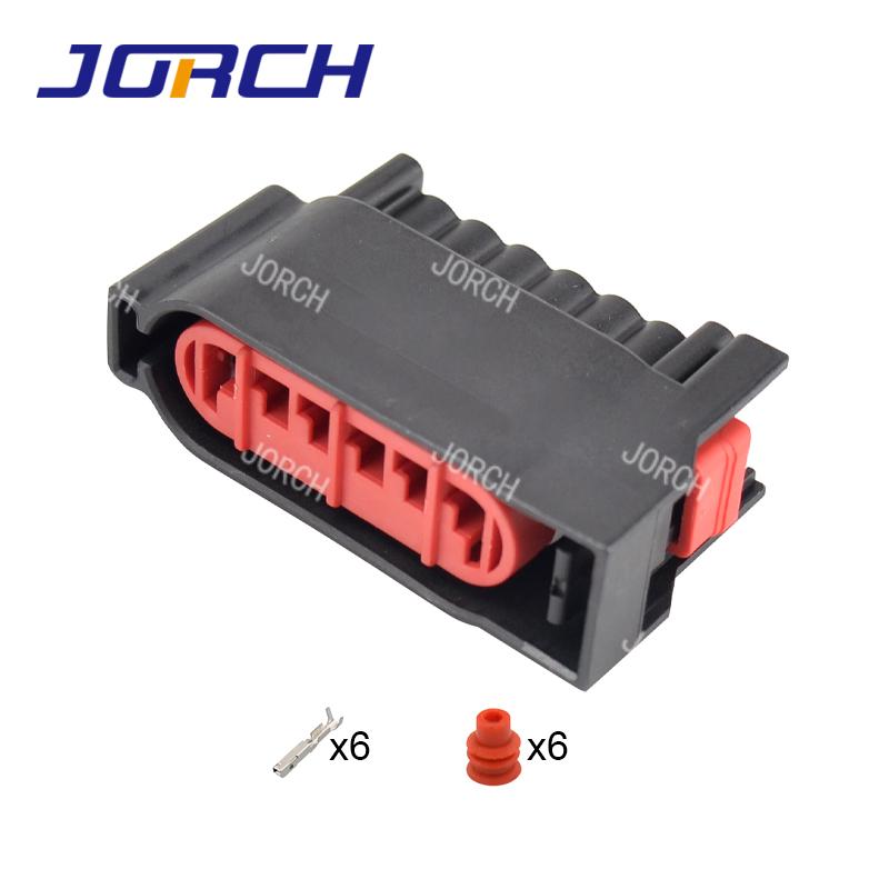 6 Pin 4M51-9F836-BK 4M5T-14A Accelerator Pedal EPC Connector Light Socket for Buick Volvo Ford Accelerator Throttle Plug