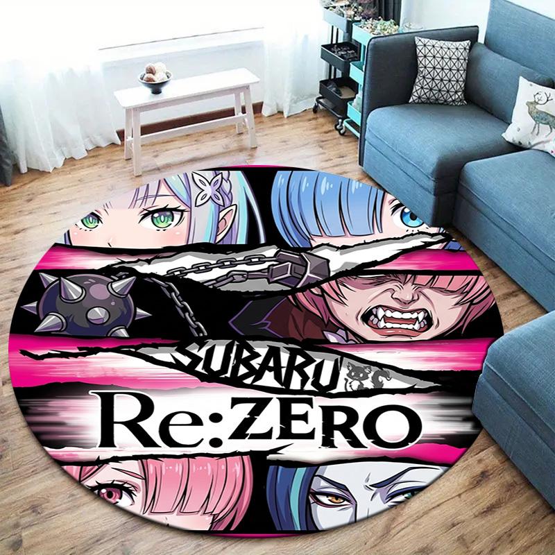Re Zero Круглый ковер Ковер для гостиной спальни дивана игровой комнаты Декор Нескользящий коврик для пола