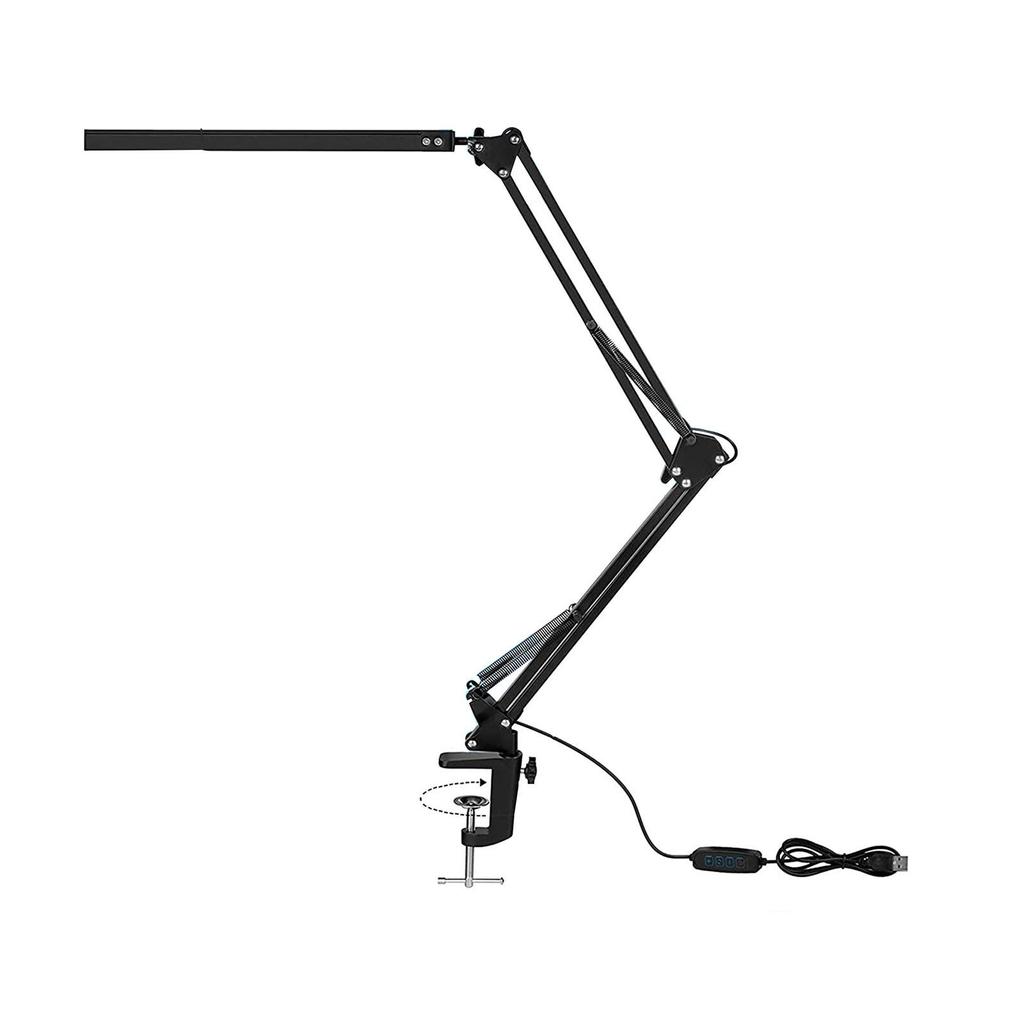 LED Desk Lamp with Clamp 3 Color Architect's Lamp with Swivel Arm Office Table