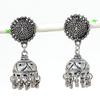 Натуральные индийские серьги Jhumki с драгоценным камнем, серебряные серьги в племенном стиле Бали, 1,97 дюйма, W3I09