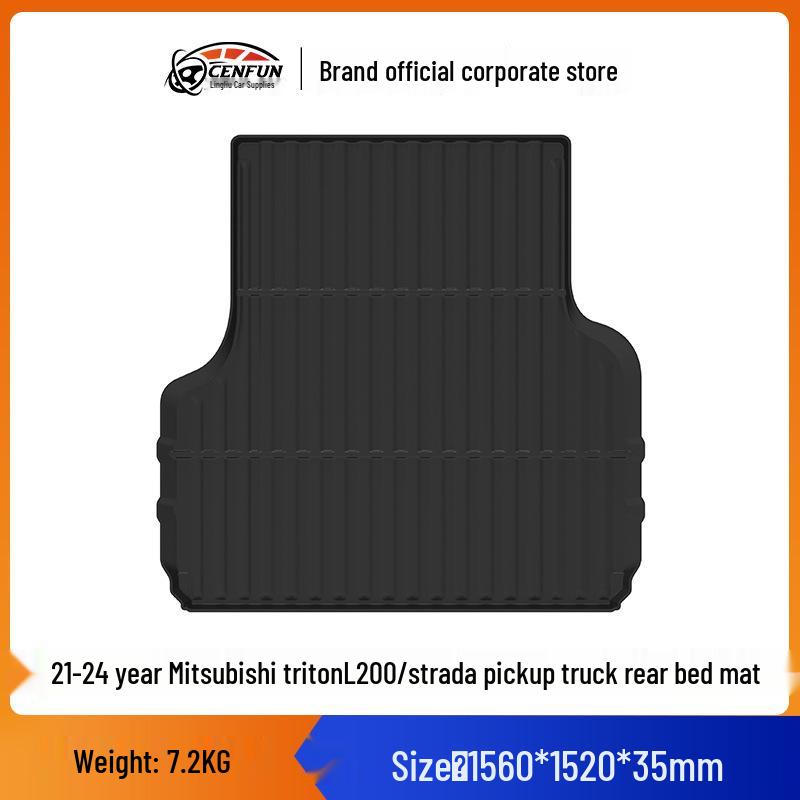 Mitsubishi Triton L200/Strada Rear Bed Mat: Waterproof, Wear-Resistant Tailgate Protector