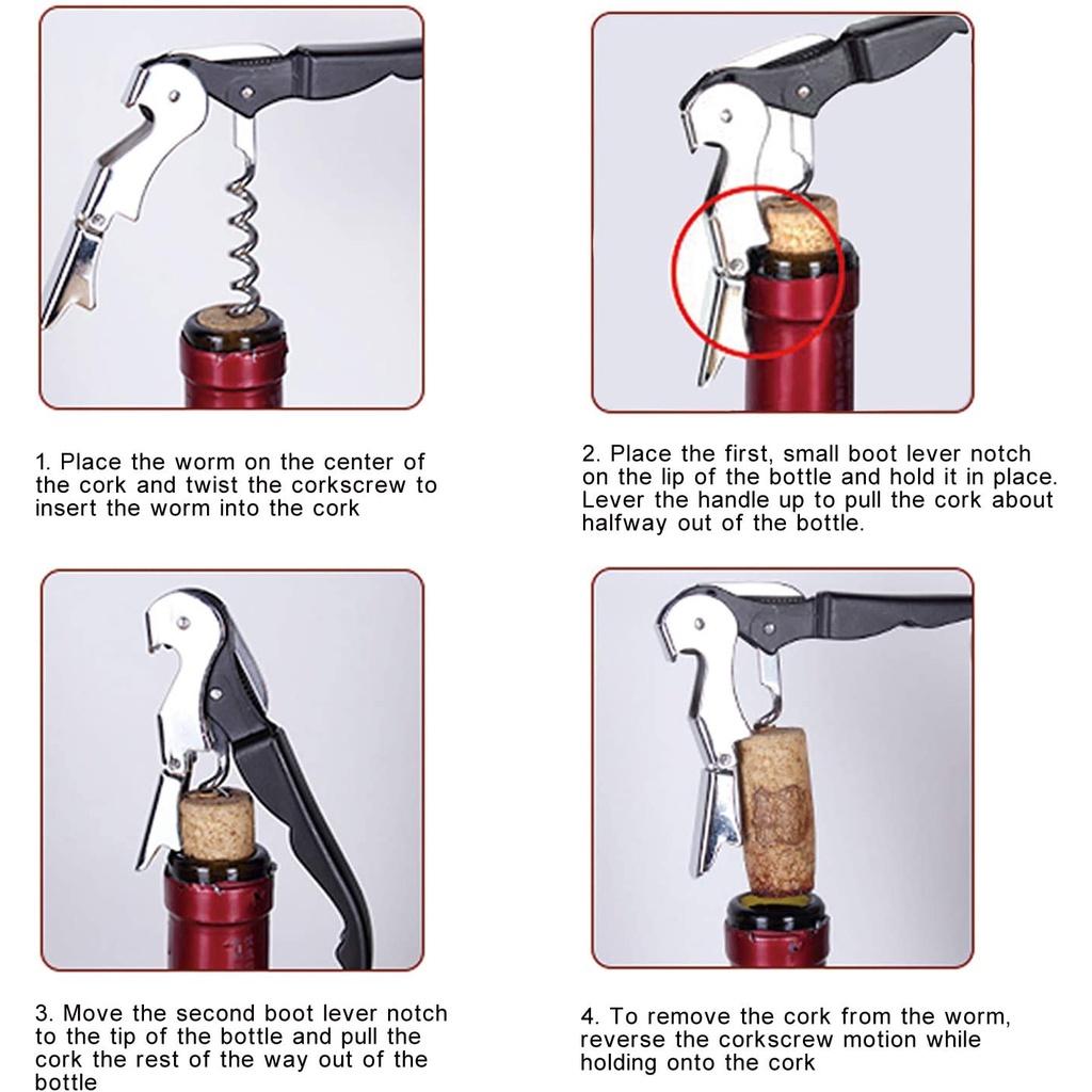 Многофункциональная пробка для вина и открывалка с портативным дизайном в различных цветах