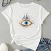 Eye Print Short Sleeve Unisex Classic T Shirt Tops Summer Casual Fashion