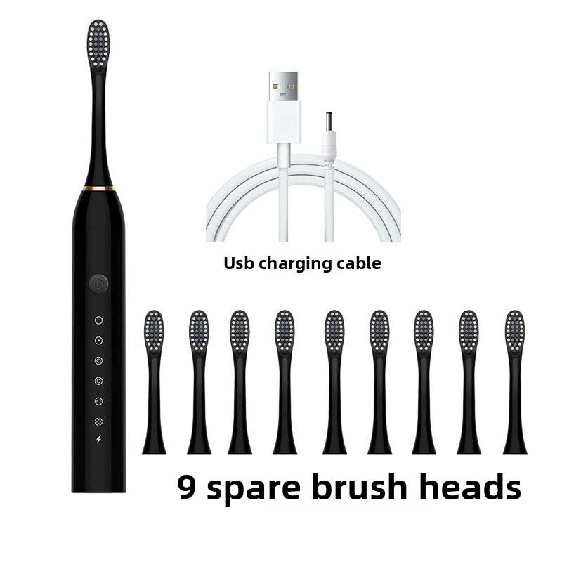 Электрическая зубная щетка для взрослых и детей, универсальная перезаряжаемая звуковая автоматическая зубная щетка с мягкой щетиной для пар