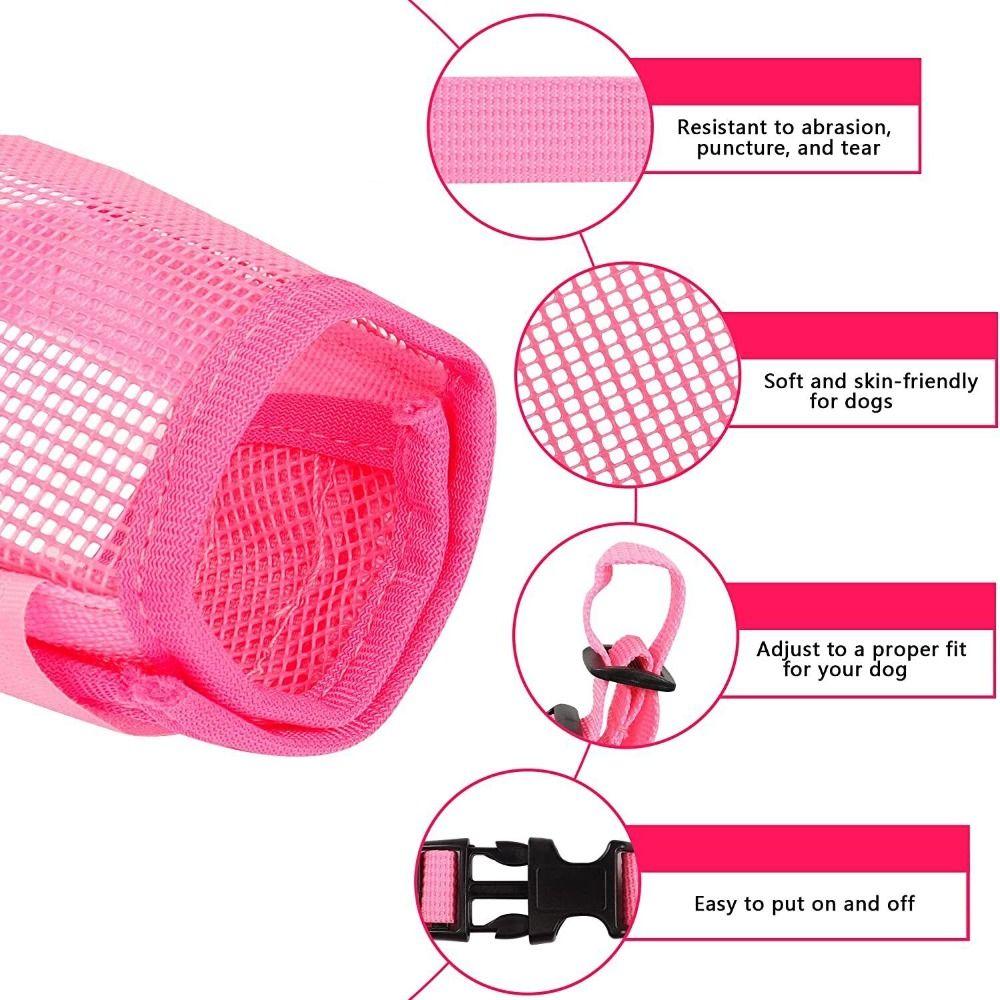 Anti-Bark Dog Muzzle Large Barking Dog Mesh Mouthpiece Durable Pet Muzzle Dog