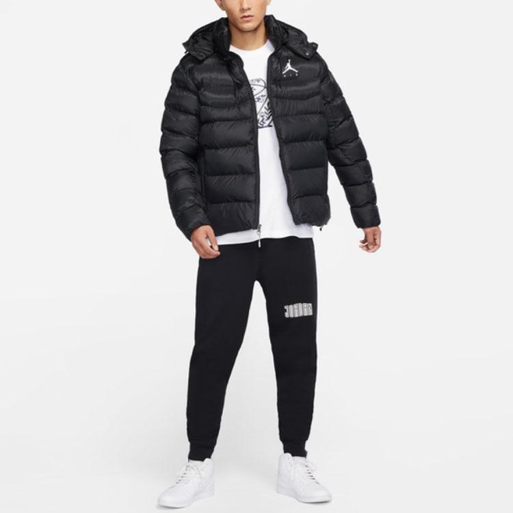 Jordan Зимняя мужская пуховая куртка Jumpman Air Черная DN3402-010