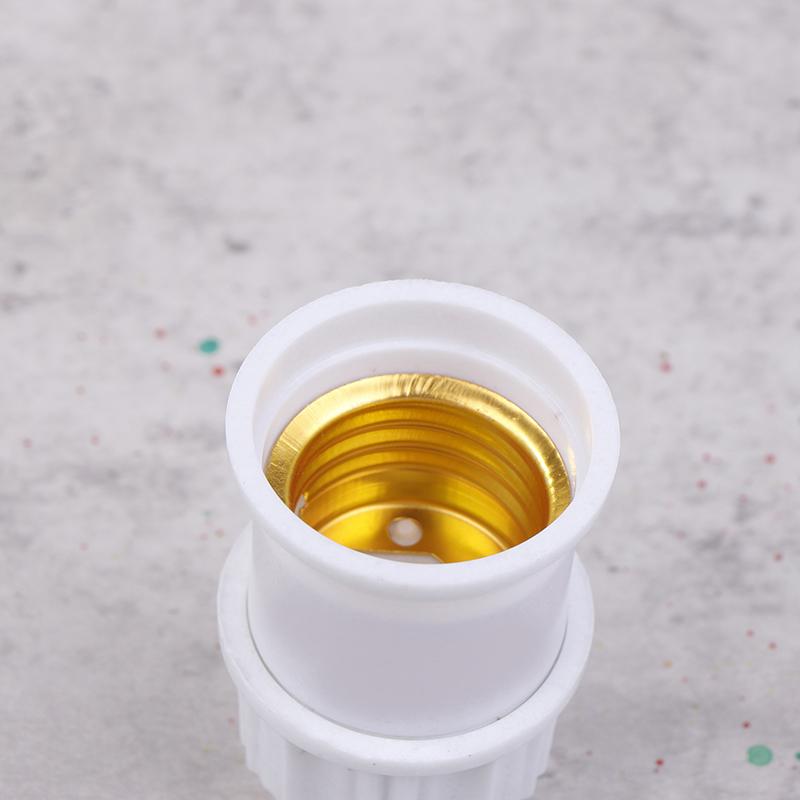 2 шт. универсальный винтовой патрон E27 для лампы, патрон для лампы, белое золото, потолочный светильник, крепление лампы, основание для лампы