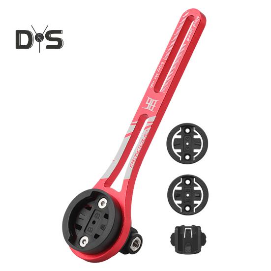 Переднее крепление для велосипеда, кронштейн из алюминиевого сплава со сменной базой для велокомпьютера, регулируемое интегрированное переднее крепление для велосипеда для Garmin Edge