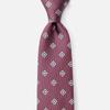 Роберт Фрейзер Шелковый галстук для деловой и официальной одежды (Мелкий узор/Роза)