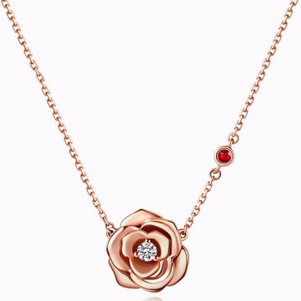 Ожерелье с подвеской в виде розового золота, подарок для красивой подруги